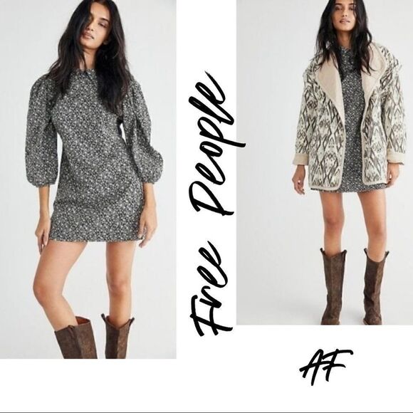 Free People Making Plans Mini Dress - Picture 1 of 10